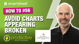 Smartsheet demo on how to avoid dashboard charts appearing broken when there