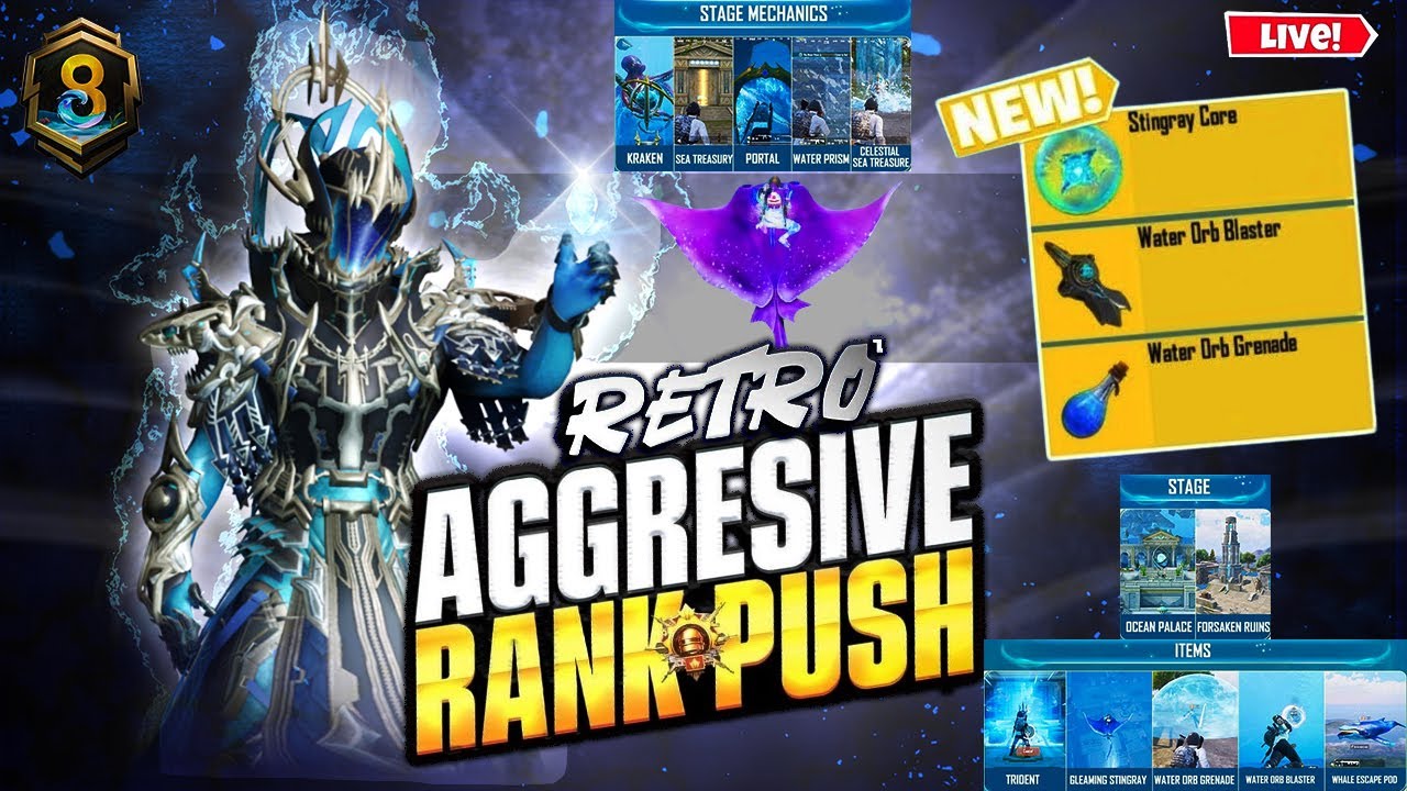 🔴Rank Push Full Aggressive ! 😮 PUBG MOBILE 😮 HS Retro Gaming  