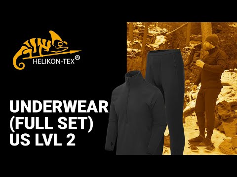 Термобілизна Helikon-Tex® Underwear (full set) US LVL 2 - Olive Green, видео 1