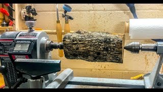 Woodturning - Log to vase