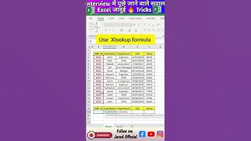Use Xlookup formula 🧑‍💻 #excel #exceltips #exceltricks #tipsntricks #new #tricks #shorts #popular