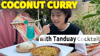 COCONUT CURRY + TANDUAY COCKTAIL | Korean React Filipino Food &amp; Drink