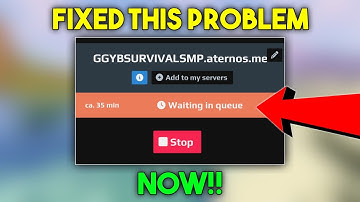 Aternos Server Waiting in Queue Problem | Crafting and Building