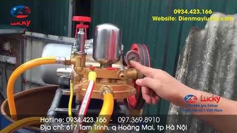 Hướng dẫn Cách chỉnh áp Máy rửa xe dây đai - Điện máy Lucky