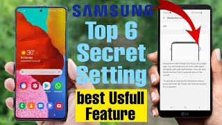 Galaxy Top 6 Secret Hidden Setting Every Samsung Devices A50,A51,A20,A10,M30