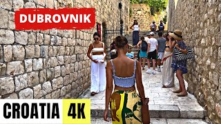 CROATIA 🇭🇷 [4K] DUBROVNIK — Walking Tour — JULY 2023