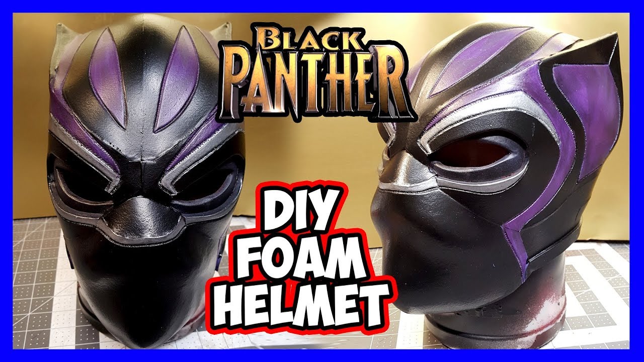 Diy Black Panther Foam Helmet V2 - Youtube
