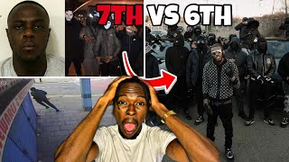 CB And Twin S BEEF! The Deadly Divide in East London: 7th vs 6th | AMERICAN REACTS TO UK DRILL