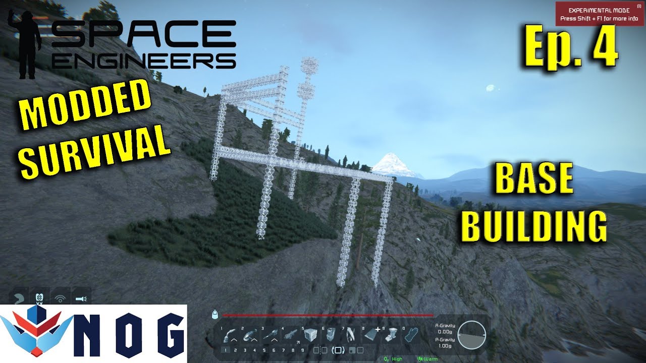 Lets Play Space Engineers Modded Survival Ep4 | Home Base - YouTube
