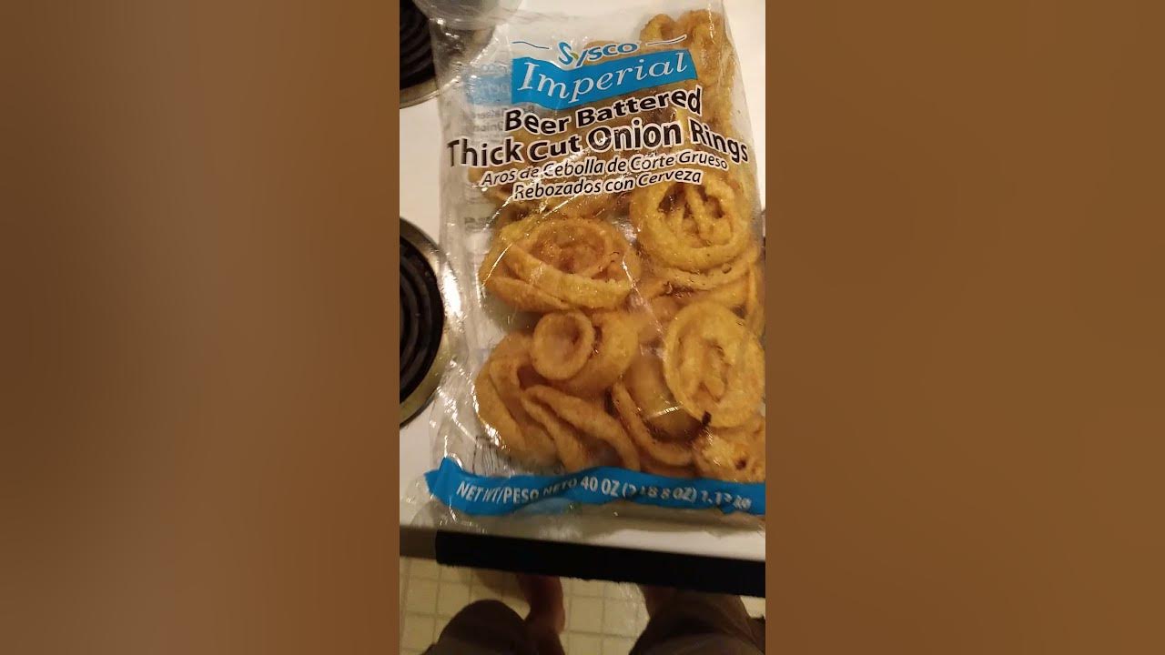 Sysco Imperial Beer Battered Thick Cut Onion Rings Review YouTube