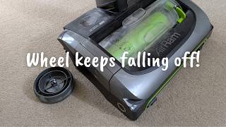How to fit a replacement wheel on a Gtech AirRAM Mk2 vacuum cleaner