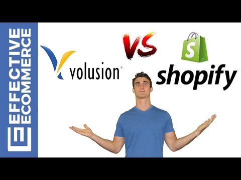 Volusion Vs Shopify 장단점 비교 검토