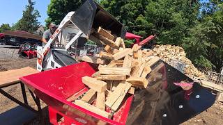 Using the Infeed Conveyor to Resplit Firewood