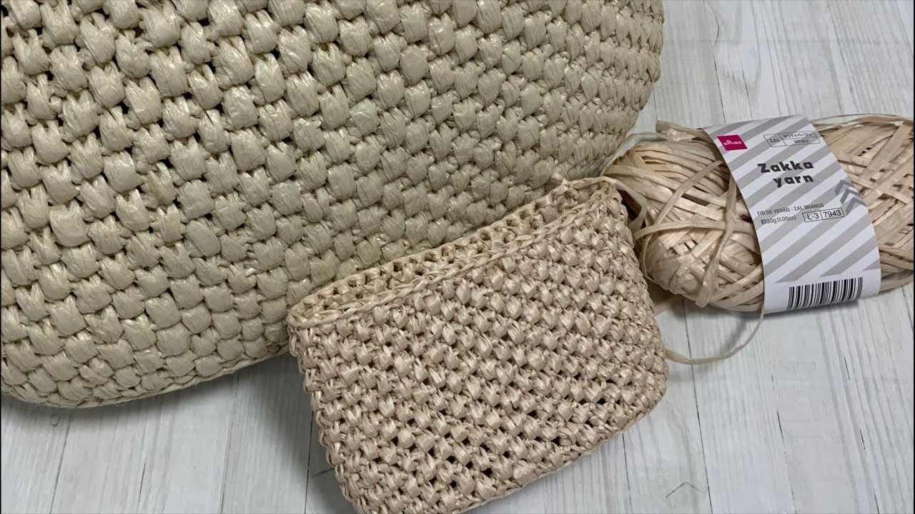 【お昼ライブ】zakka yarn1玉のバッグがミニサイズに仕上がりそう…