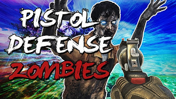 Beating "DEFENSE" - Pistols Only ISLAND! (Custom Zombies)
