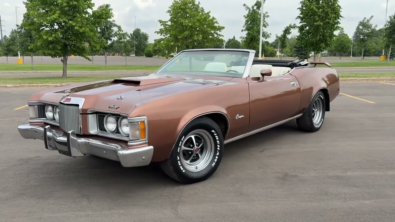 1973 MERCURY COUGAR XR7 CONVERTIBLE - YouTube