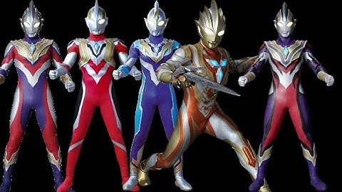 Ultraman Trigger All Transformation Forms (Multy Type - Truth Type)