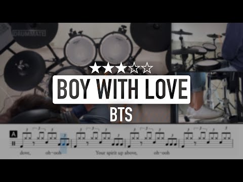 <strong>Boy</strong> with Love (작은 것들을 위한 시) -  BTS | K-POP <strong>Drum</strong> Cover (★★★☆☆)