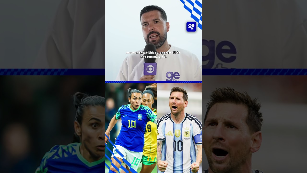 RAINHA MARTA E LIONEL MESSI LIDERAM ARTILHARIA EM COPAS! | RADAR DA SELEÇÃO | ge tv #shorts