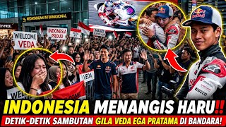 INDONESIA IN UPROAR‼️ The Tense Moments Veda & Mario Aji Return Home, Airport Chaos Filled With A...