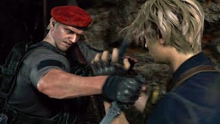 Resident Evil 4 - All Jack Krauser Boss Fights (4K)