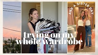 VLOG: Trying on *ALL* My Summer Clothes + Closet Clean Out, Sister Day, Antique Shopping + Goodwill