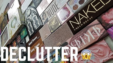 HIGH END EYESHADOW PALETTE DECLUTTER │ MAKEUP DECLUTTER