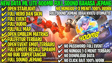 Data ML Lite 400Mb Full Event Terbaru Fiks Download Ulang | ML Lite | Cara Atasi Lag & Patah Di ML