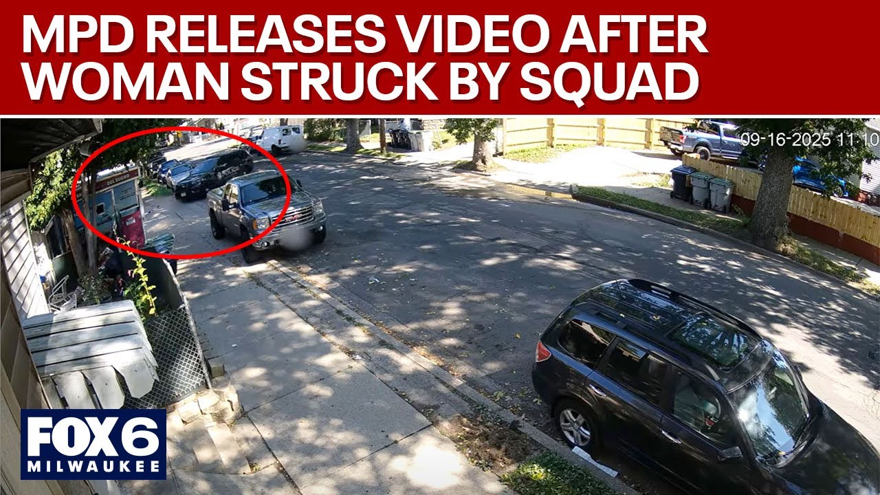 Milwaukee police: Officer in squad struck pedestrian, video released ...