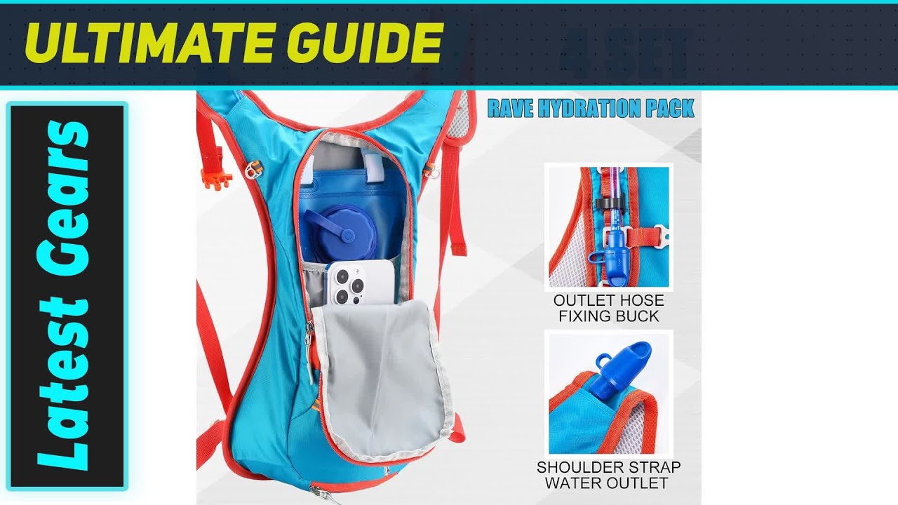 Потрясающий набор из 4 рюкзаков для питьевой системы: оставайтесь увлажненными в любом приключении!