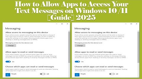 How to Allow Apps to Access Your Text Messages on Windows 10 /11 [Guide] 2025