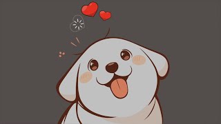 chill with puppy  lofi hip hop & chillhop mix [ beats to relax / stress relief ]
