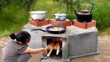 Tự làm bếp củi siêu dễ cho gia đình