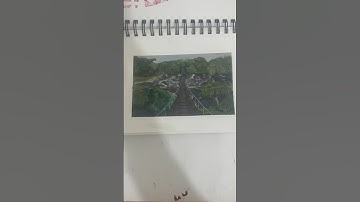 Day 2 of learning to paint landscapes by using a random country generator  #art #landscape #painting