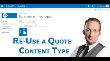 Re-use a SharePoint Quotes Library that has a Custom Content Type