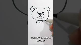 Cómo dibujar un OSO de peluche muy fácil paso a paso 🧸 #osito #osos #peluche | Trucos Lindos Shorts