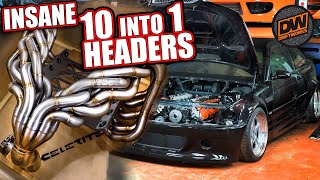 Insane 10 into 1 Exhaust Headers for my V10 BMW M3 - By Celeritech
