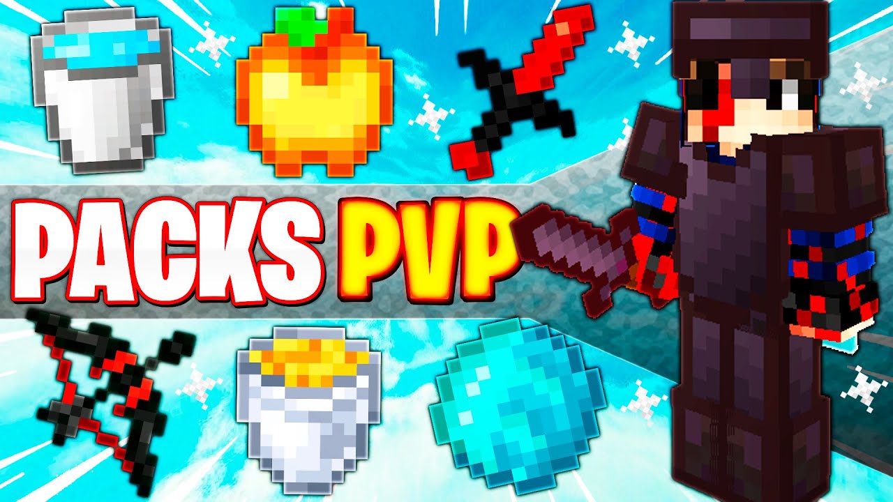 💥 TOP 3 💥PACKS DE TEXTURAS PVP de GAMA BAJA [16x] para MINECRAFT PE 1. ...