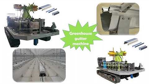 (Greenhouse gutter machine)|Gutter machine with car|{Mobile gutter machine}[Growing gutter machine]