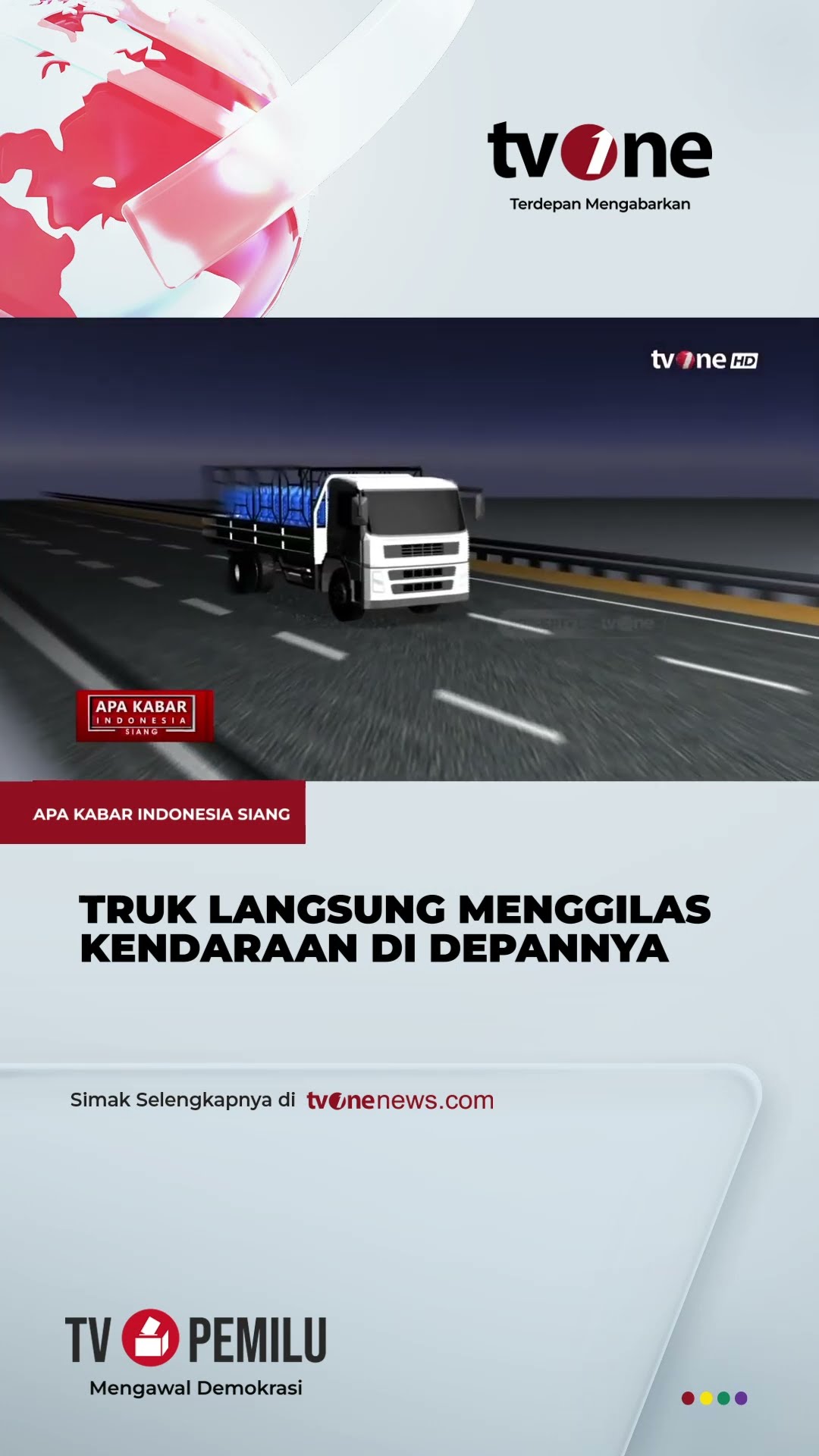 Ilustrasi Kecelakaan Maut GT Ciawi | tvOne