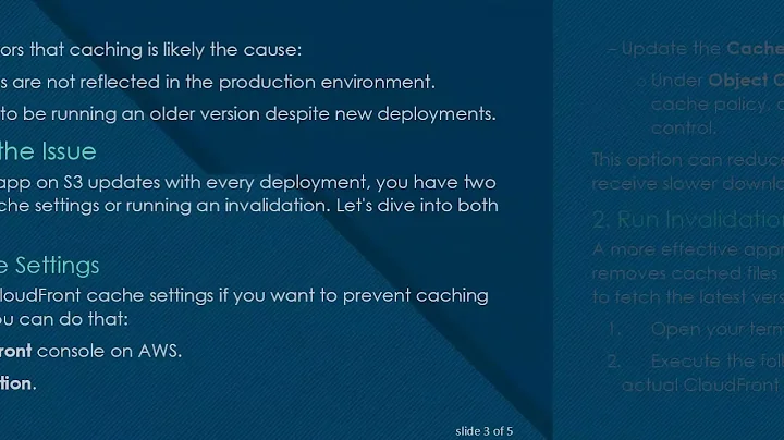 How to Fix Your React App Not Updating After Deploying on S3 and CloudFront