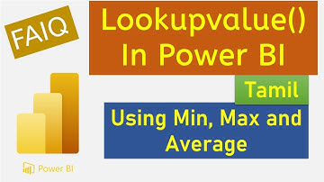 Lookup Function in DAX Power BI - Tamil Version