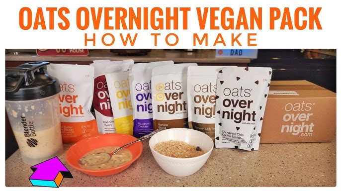 Oats Overnight Variety Pack Oatmeal with Blender Shaker Bottle Review & How  To Make Oats 