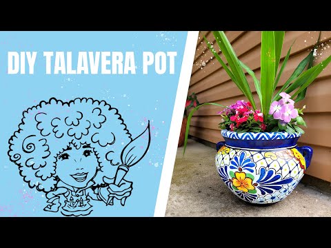DIY | Faux Talavera Planter!