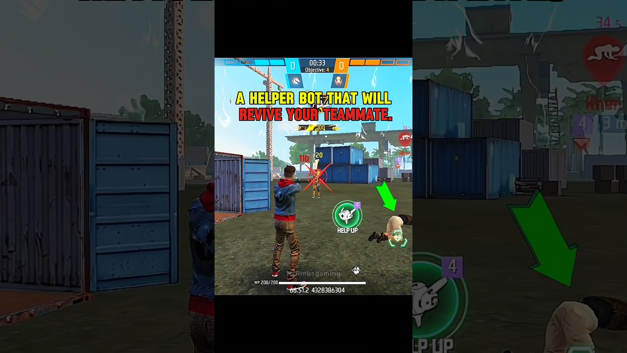 New Team booster Ability Test 🔥 | New Auto Revive Bot In Free Fire 