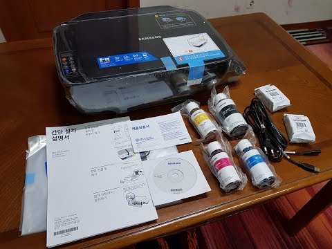 SL-J1560W 세팅 및 노트북/스마트폰 와이파이 시험출력 영상