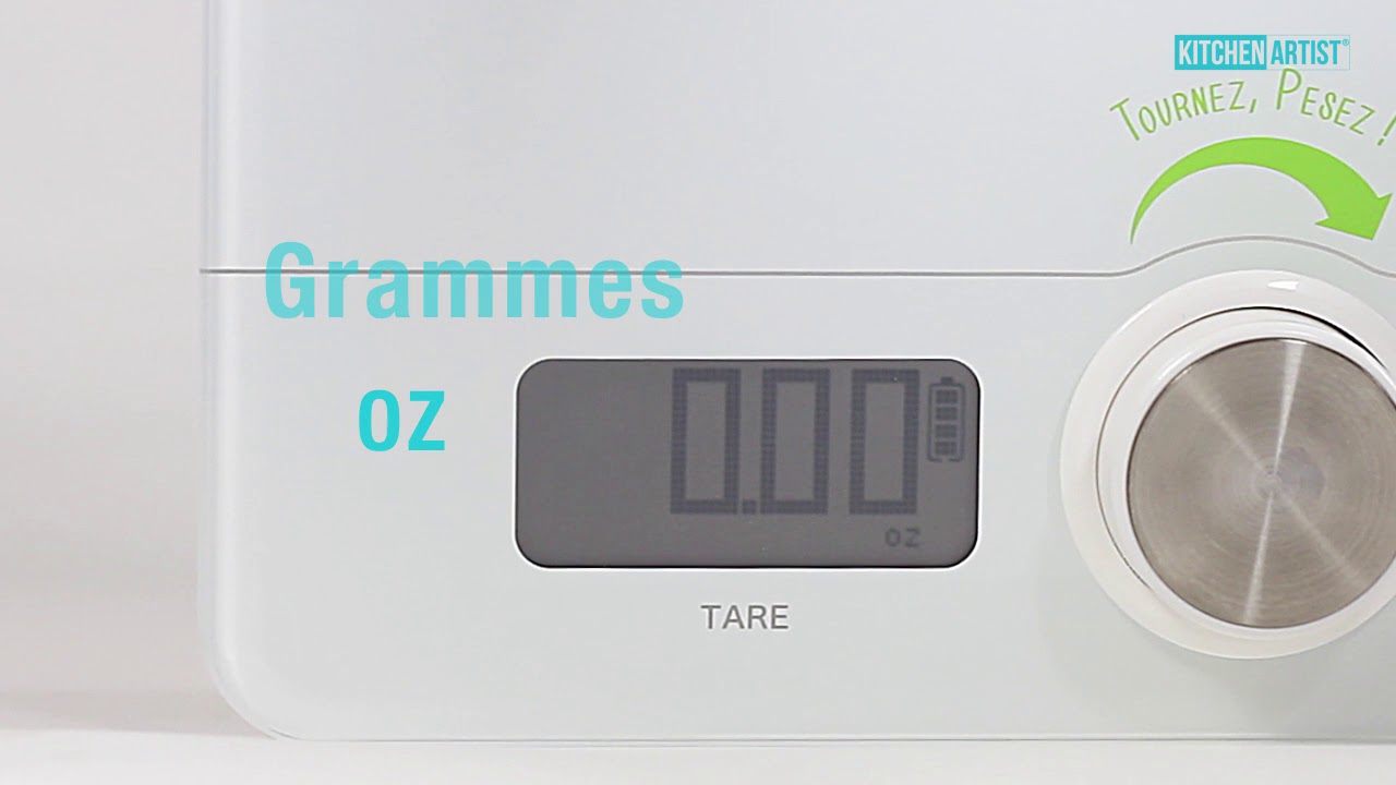 Balance de cuisine sans pile KITCHEN ARTIST - MEN362