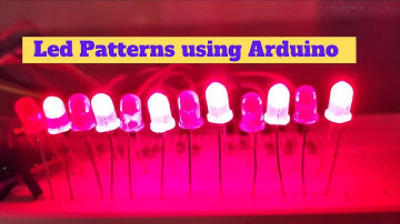 Arduino LED Pattern | led chaser with 7 effects