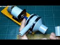 How to make water pump12V/Motor 775/288W/15A from plastic pipe PVC at home#waterpump#diywaterpump