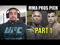 MMA Pros Pick - Israel Adesanya vs Paulo Costa I #UFC253 - Part 1
